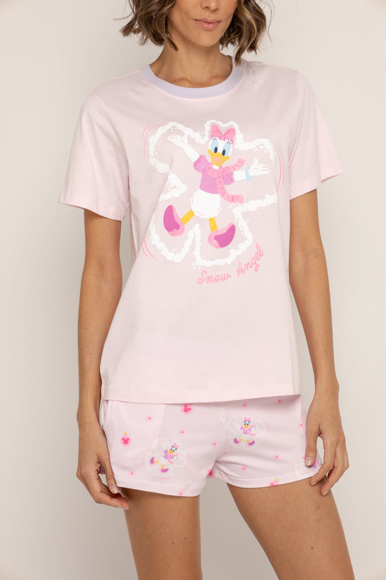 Conjunto Short Elástico Rosa Daisy - imagen 1