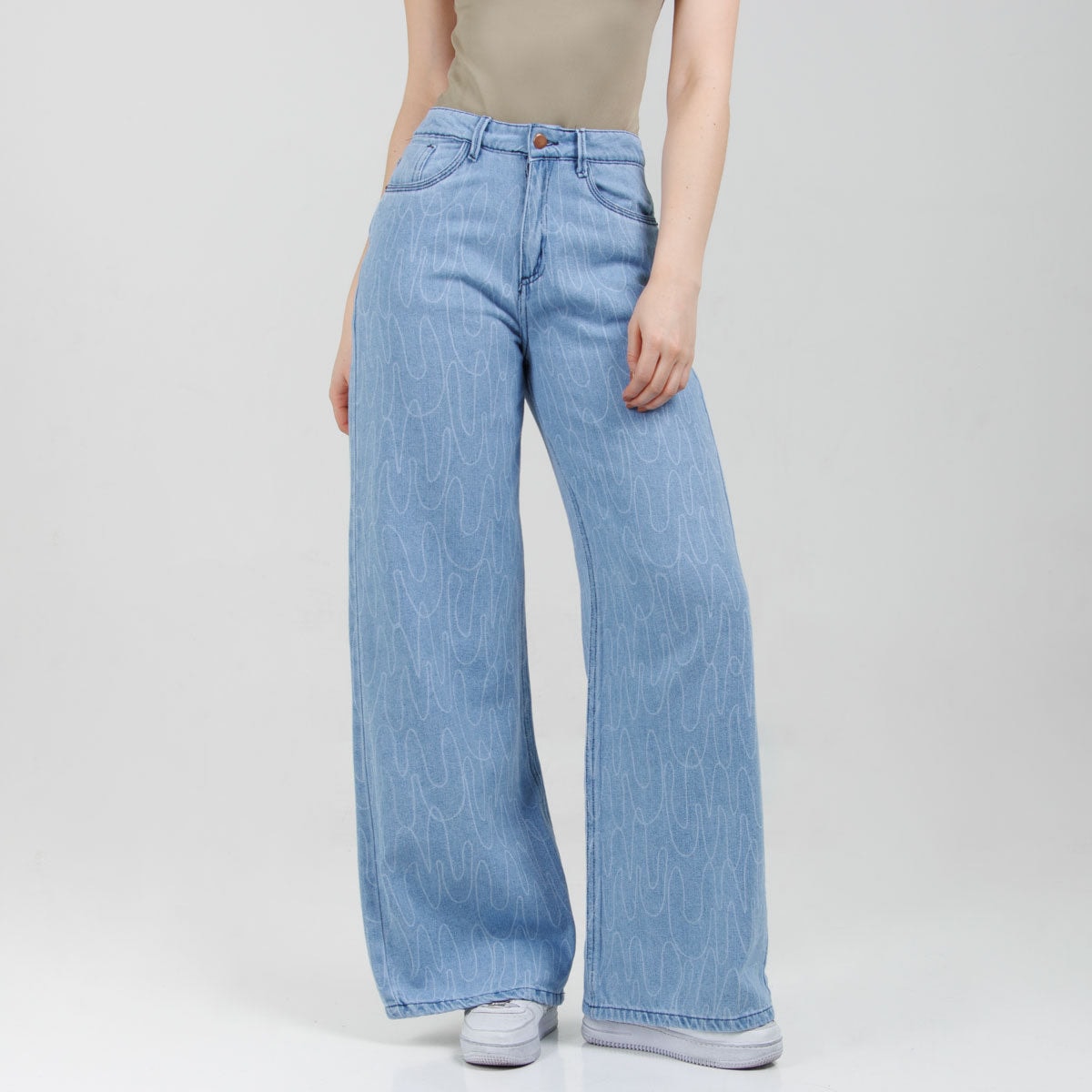Jean Wide Leg  Ax-3077 Rigido - imagen 1
