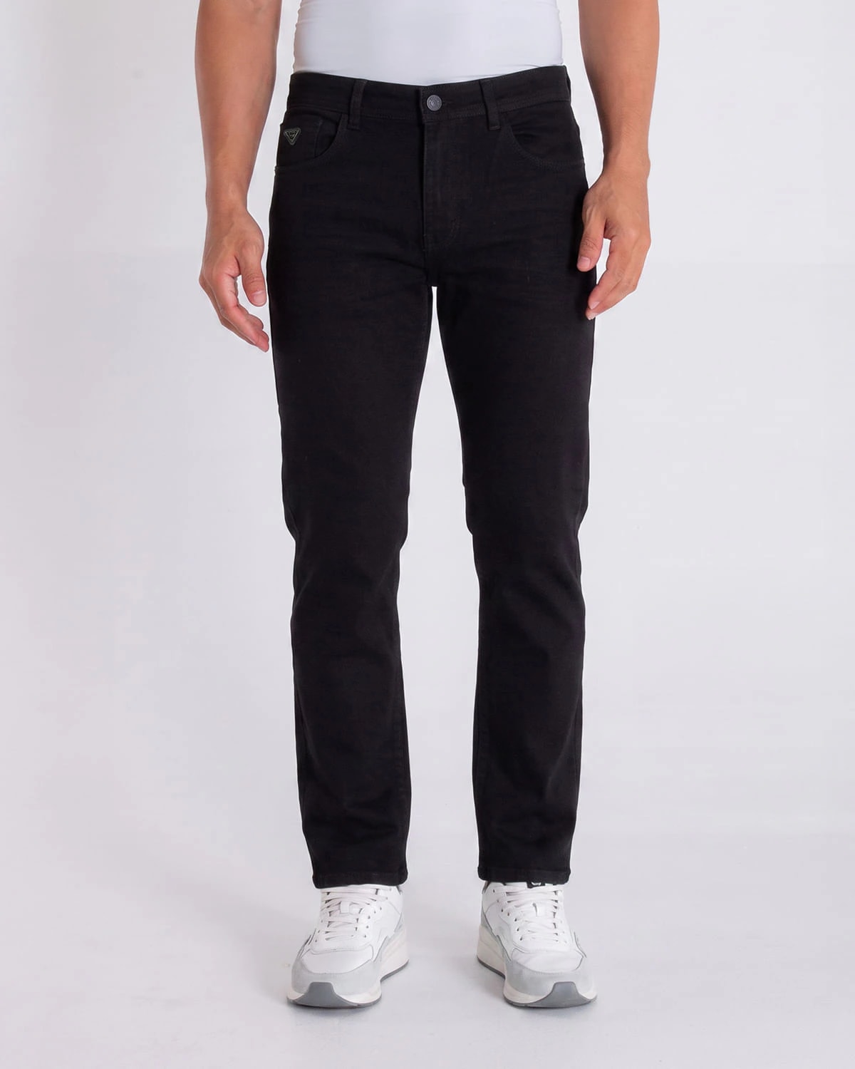 Jean regular negro para hombre - imagen 1