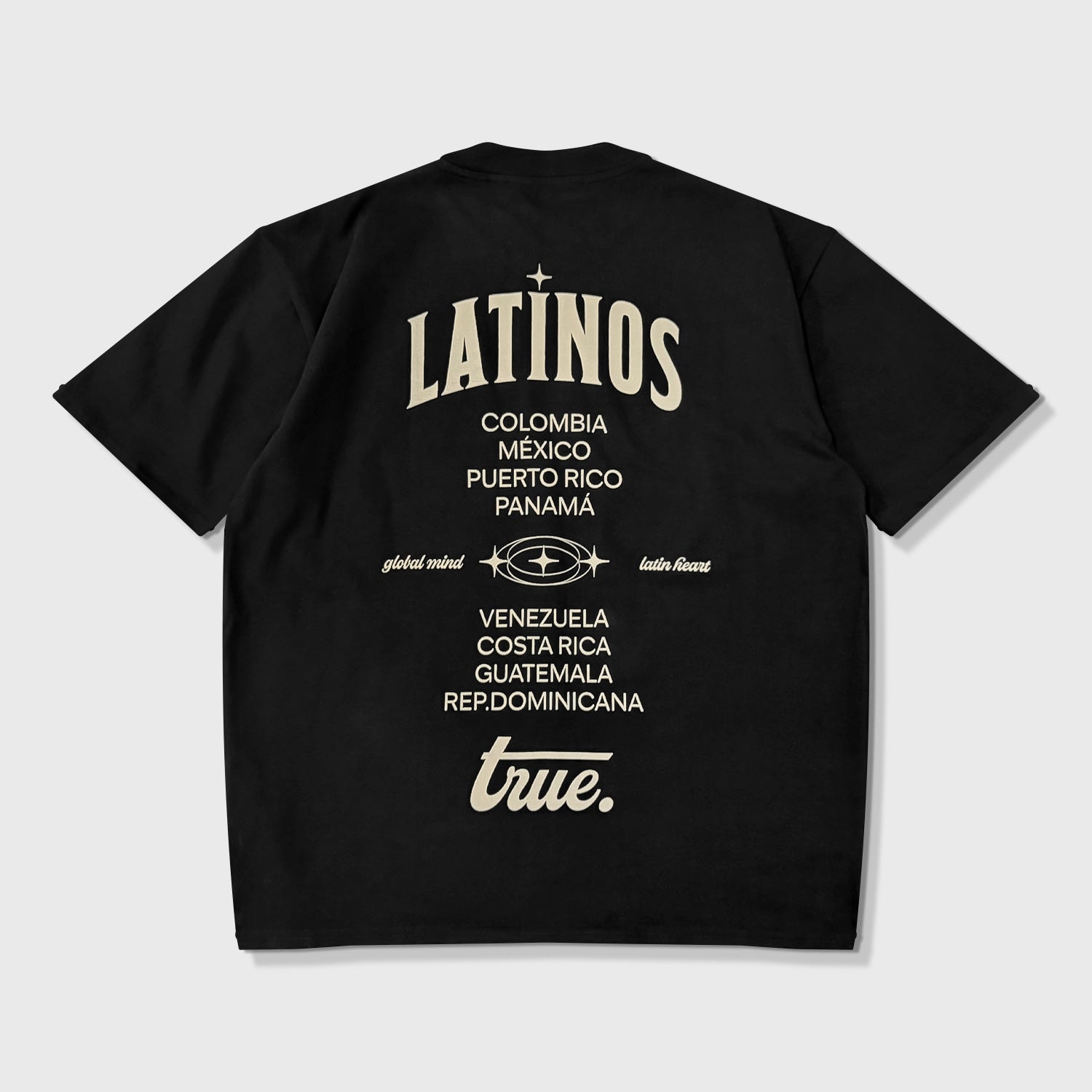 Latinos Oversized T-Shirt - Black - imagen 1