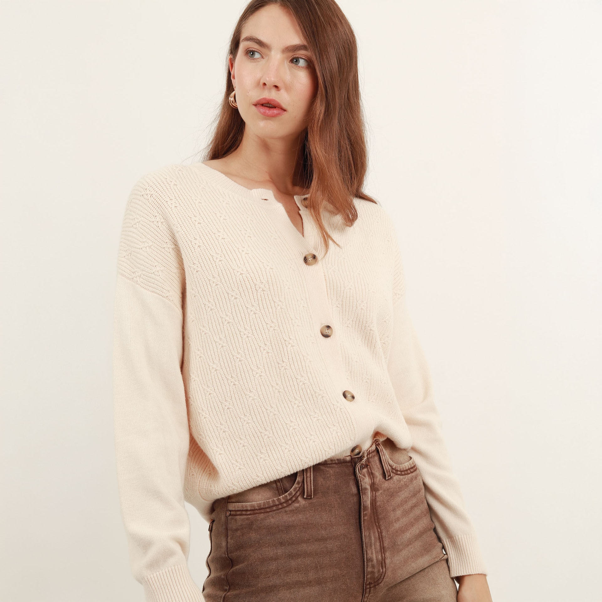 Sweater Cuello Redondo Manga Larga - imagen 1