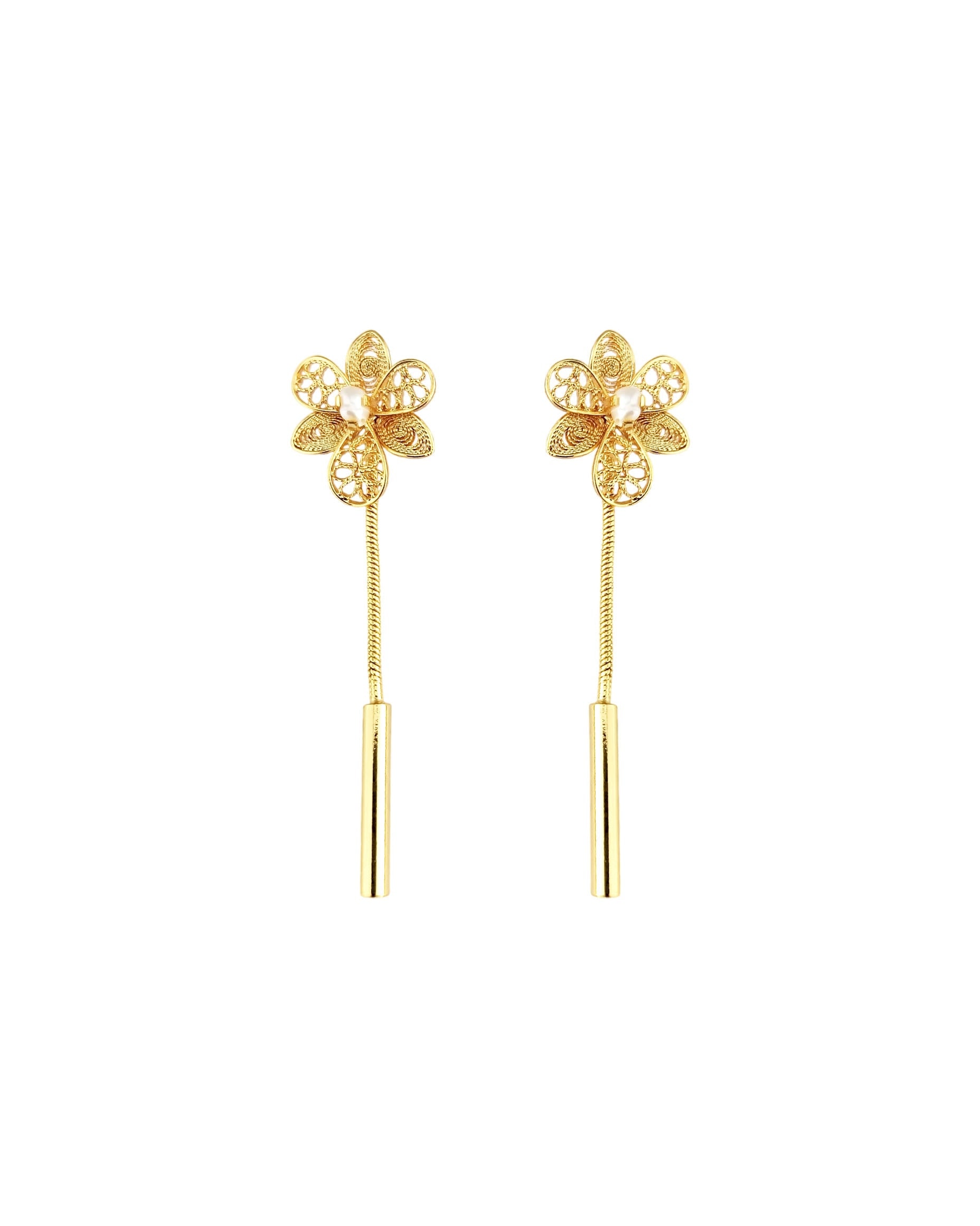 Aretes filigrana doble función Esther - imagen 1