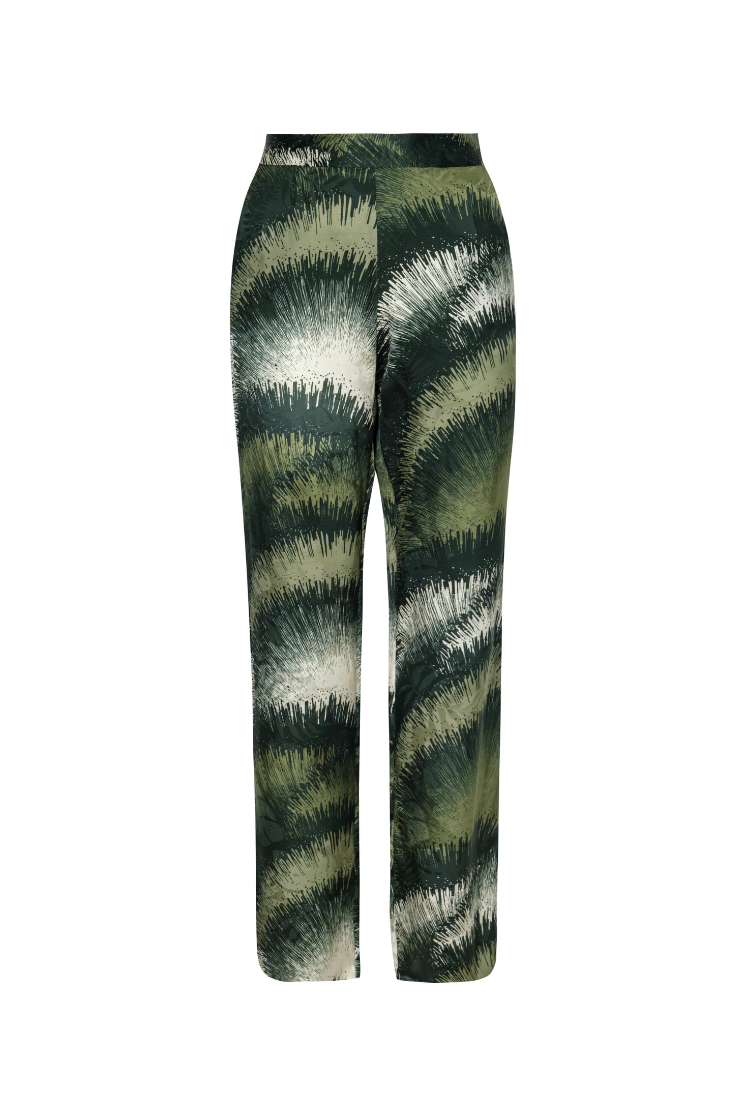 Santo Tomás Silk Jacquard Pants / Green Brushed - imagen 1