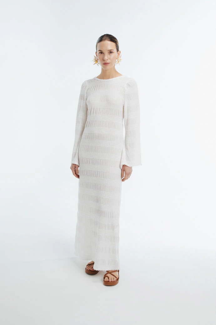 CABANA MAXI DRESS WHITE - imagen 1