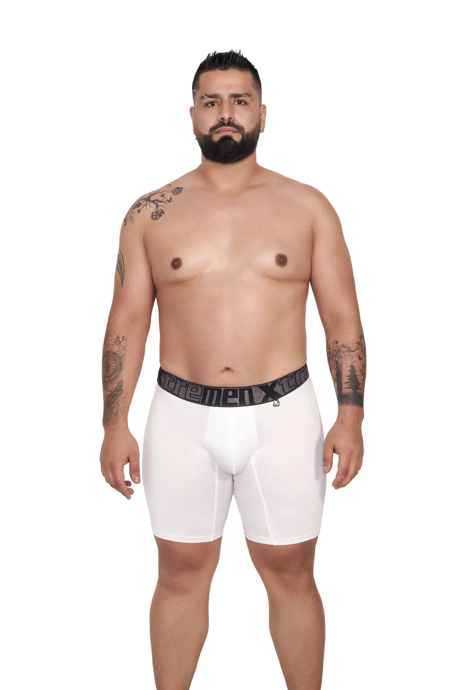 BOXER MICROFIBRA FONDO ENTERO EXTRAGRANDE BLANCO - imagen 1