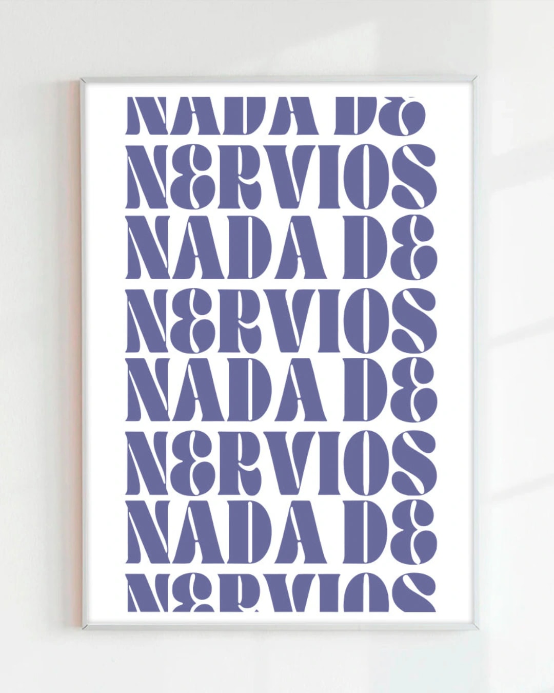 PRINT NADA DE NERVIOS LILA (PAPEL 75GR) - imagen 1