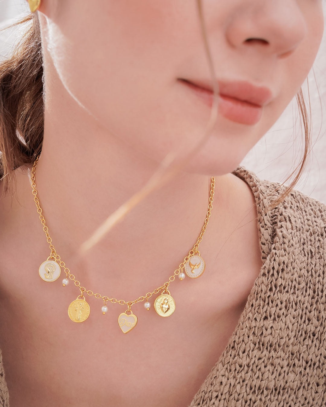 Collar Multicharms Religioso + Empaque Especial - imagen 1