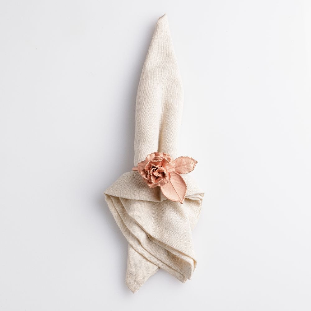 Roses Leafs and Carnation Napkin Holder - imagen 1