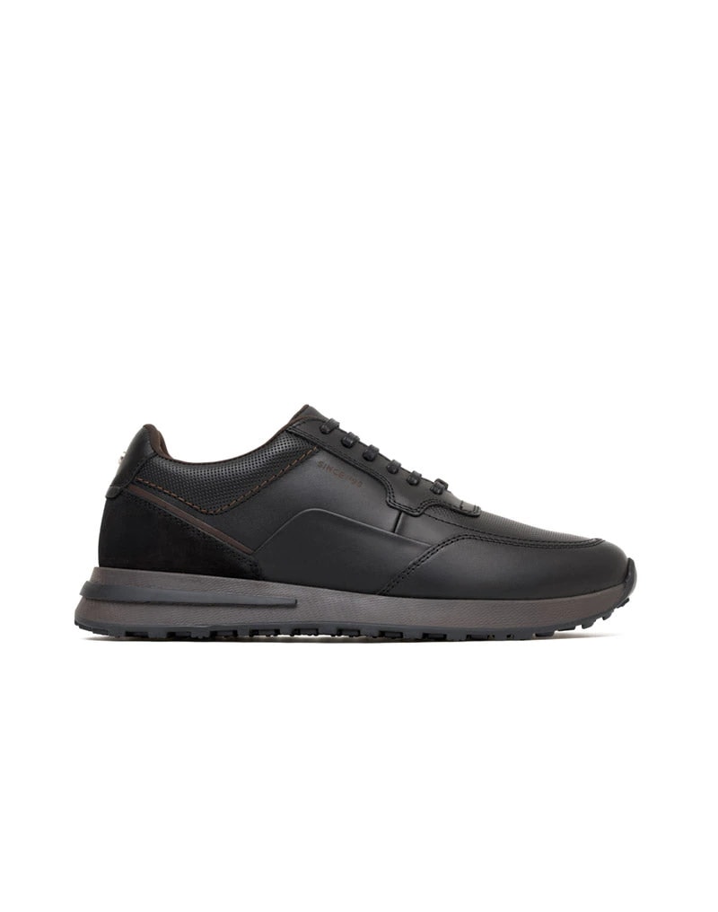 Zapato de cordon para hombre en cuero y textil REF HARL09 - imagen 1