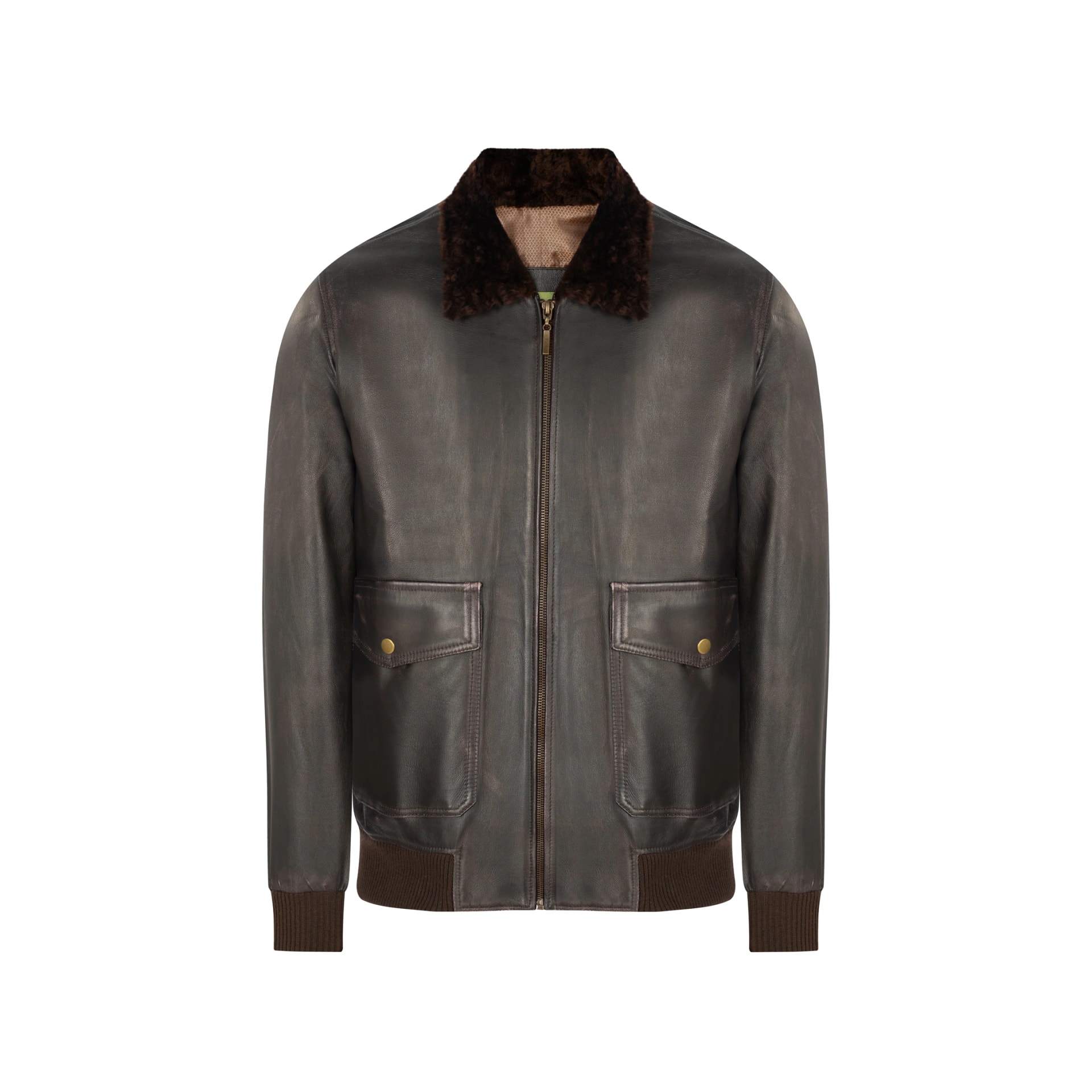 SANTAMARIA SHEEPSKIN BOMBER JACKET - imagen 1