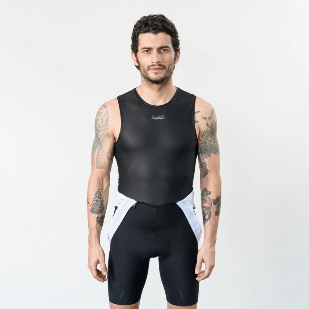 CAMISA INTERIOR CICLISMO MANGA SISA NERO PARA HOMBRE - imagen 1