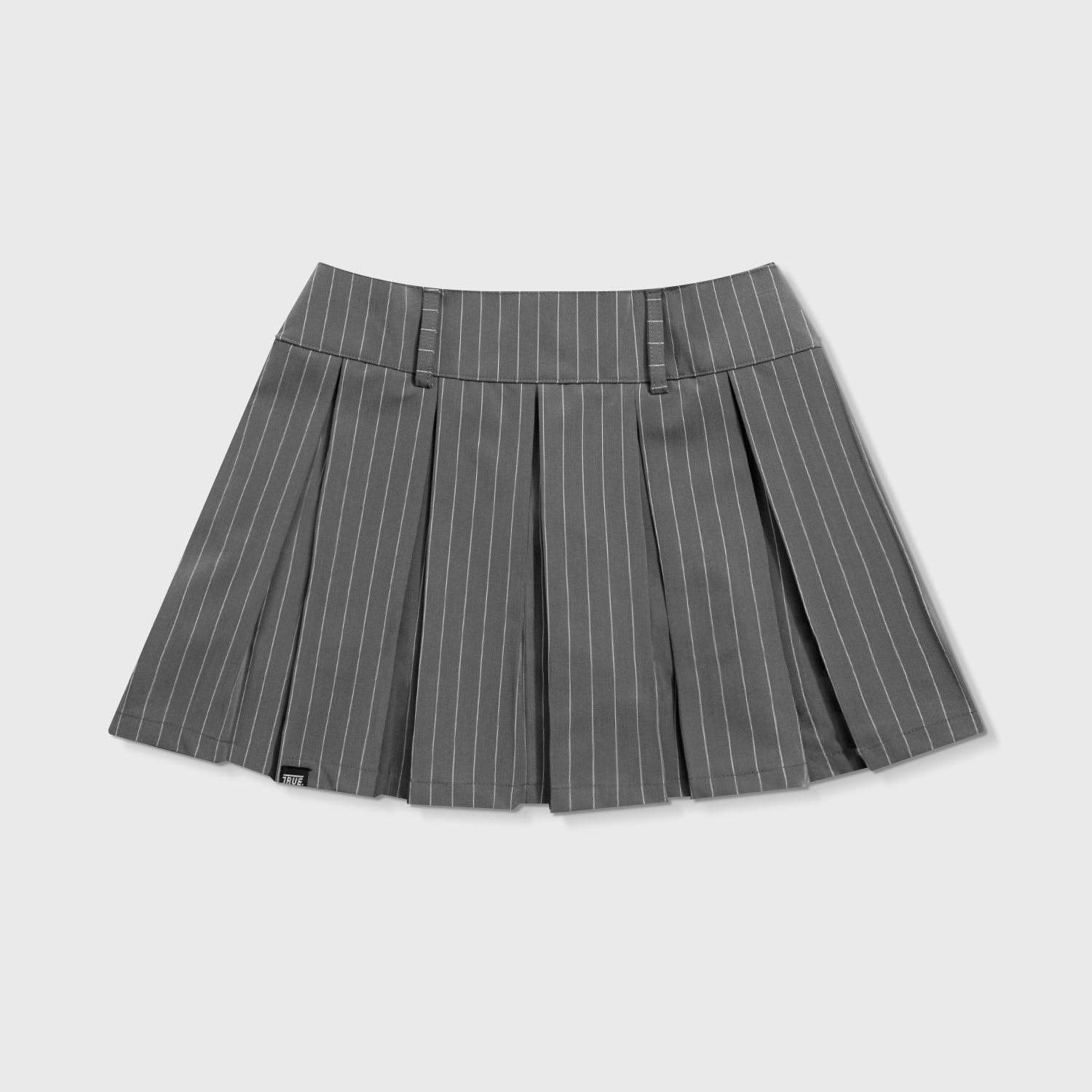 Finish Line Pinstripe Mini Skirt - Gray - imagen 1