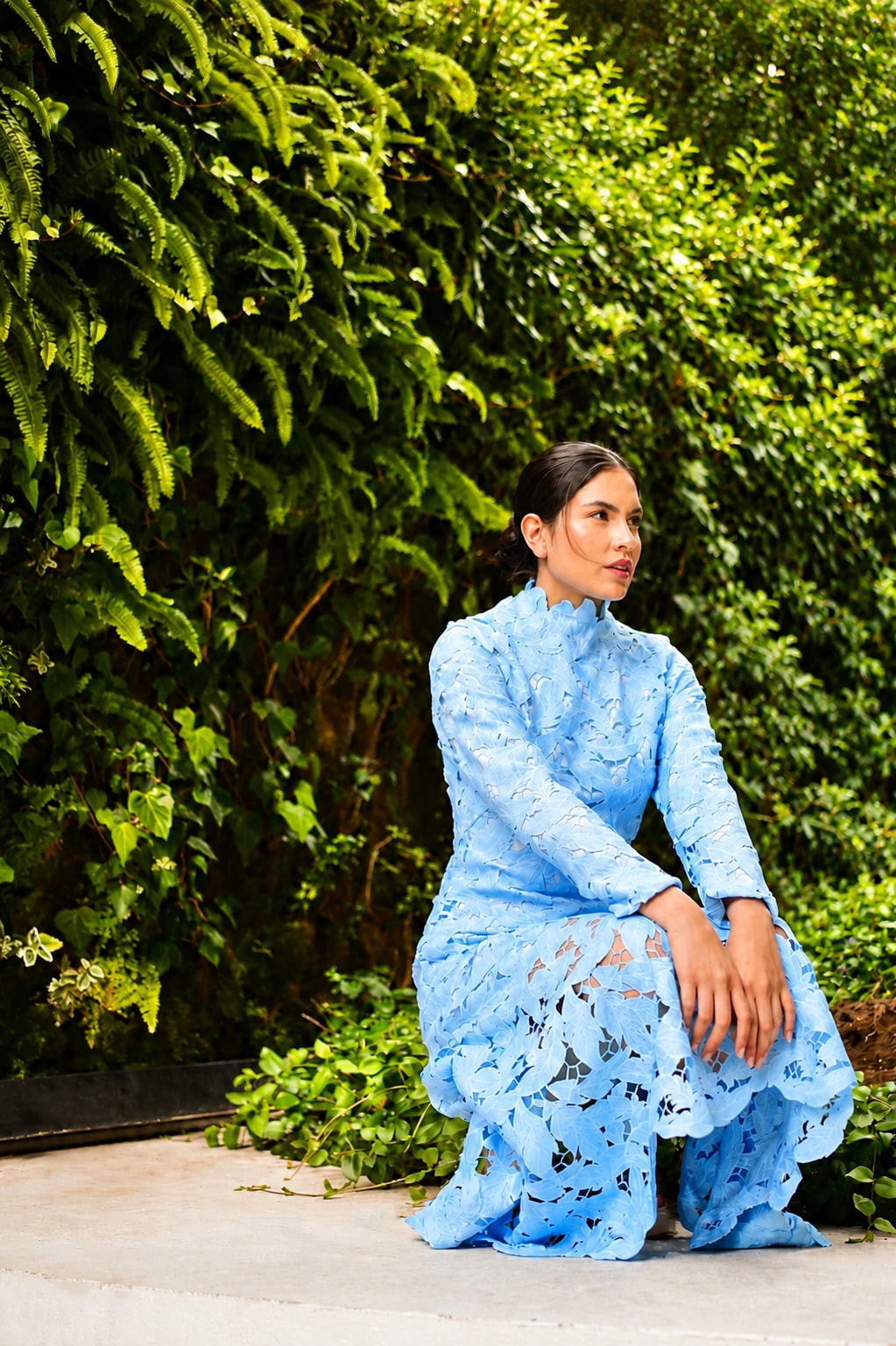 SANTORINI LACE DRESS - imagen 1