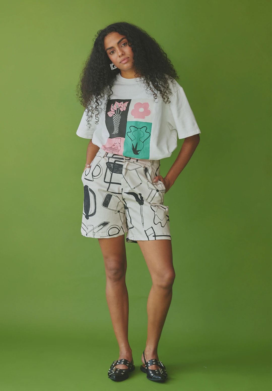 Short Simona Ivory - imagen 1
