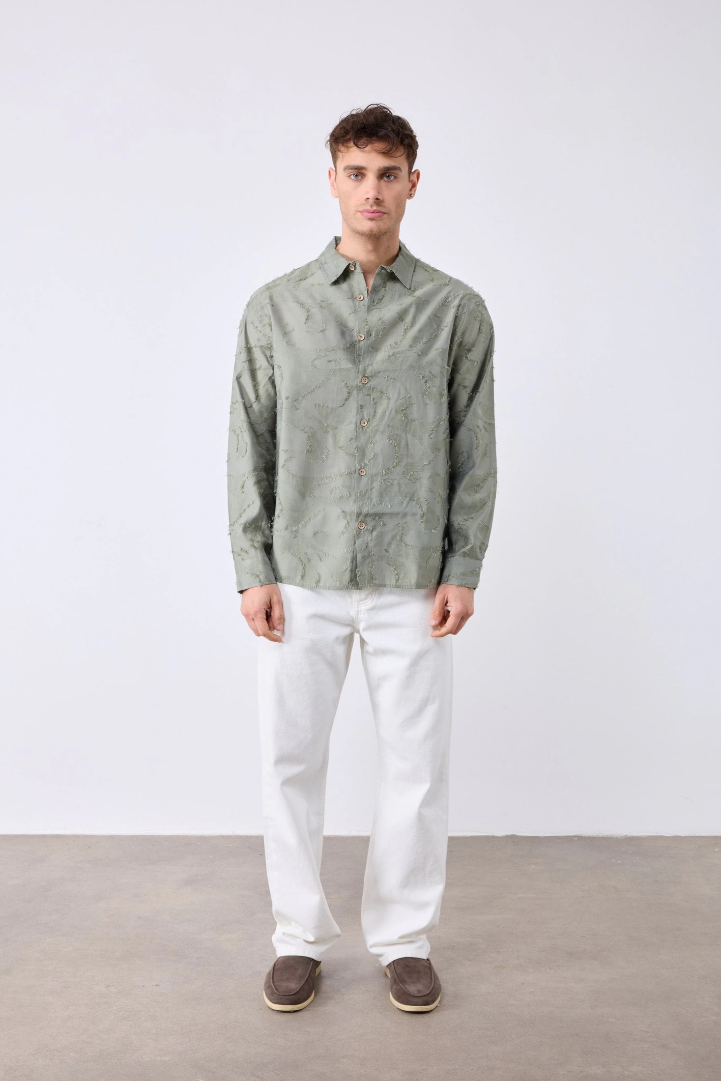 CAMISA LALELI OLIVA - imagen 1