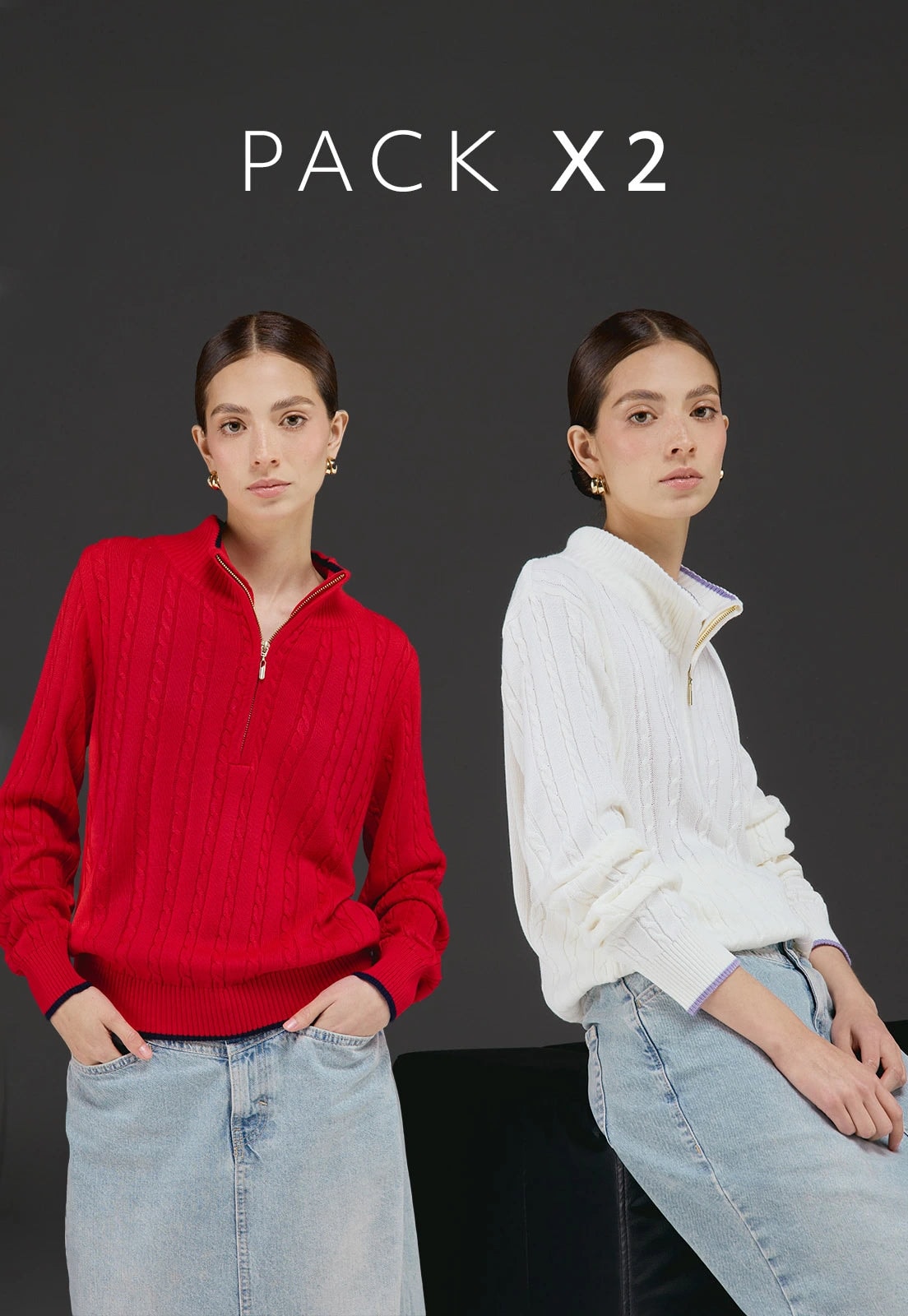 Pack x2 Camisero Cuello Alto - imagen 1