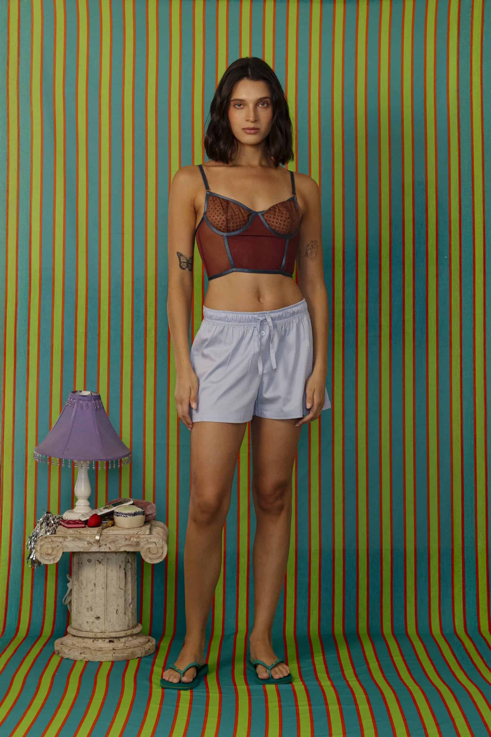 Boxy Shorts In Blue - imagen 1