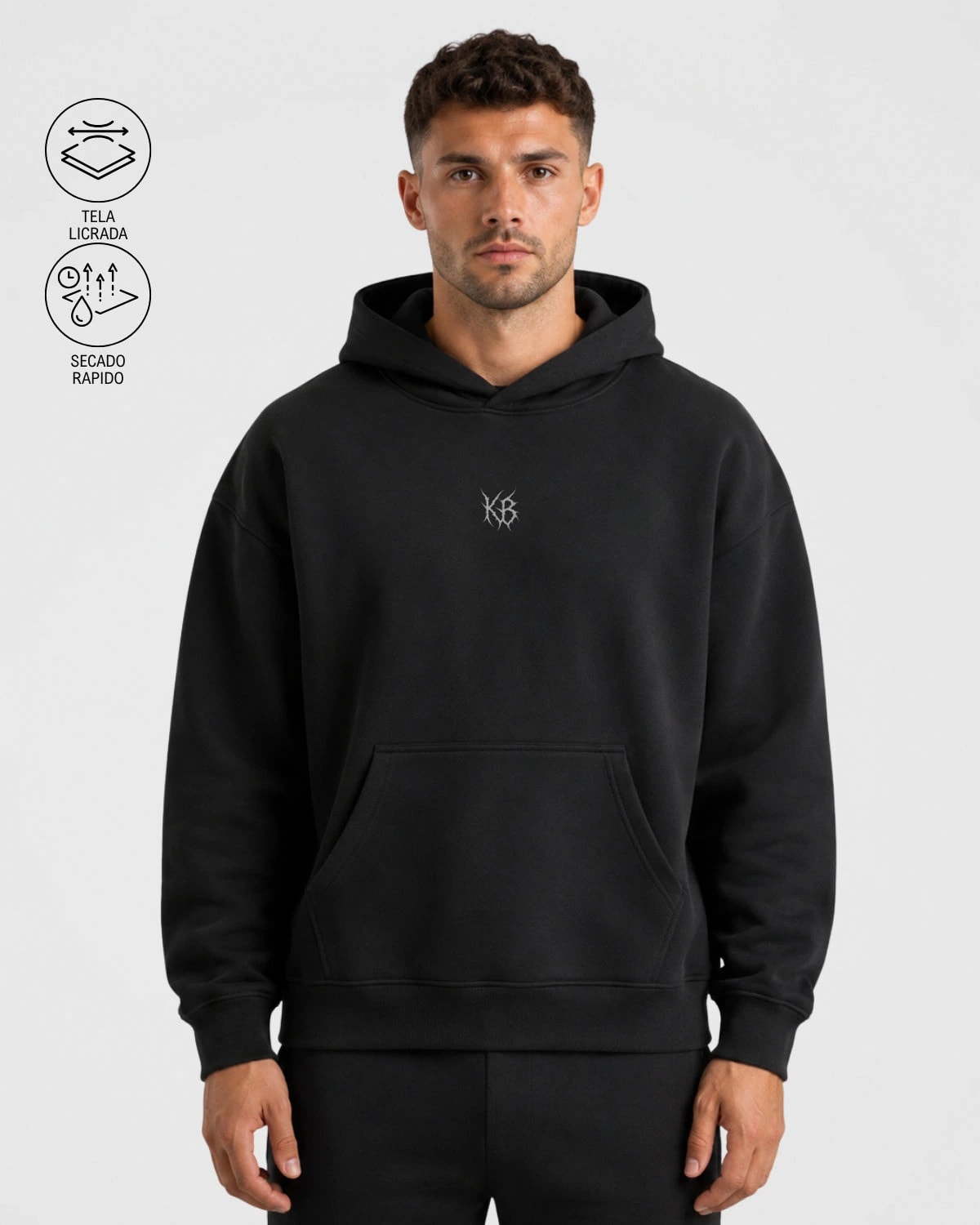 Hoddie  Tela Licrada Premium Kaybu Suavage I KBMEN RF. 432 - imagen 1