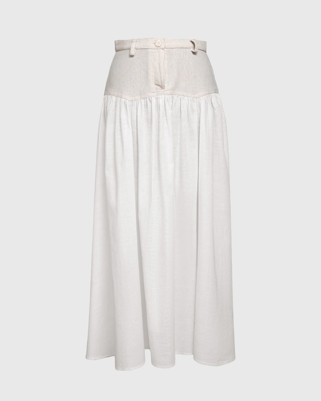 SAND STRIPE SKIRT (IVORY) - imagen 1