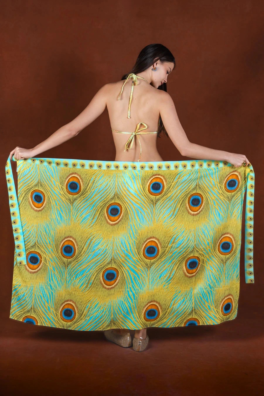 Women's Sacra long cotton sarong - imagen 1