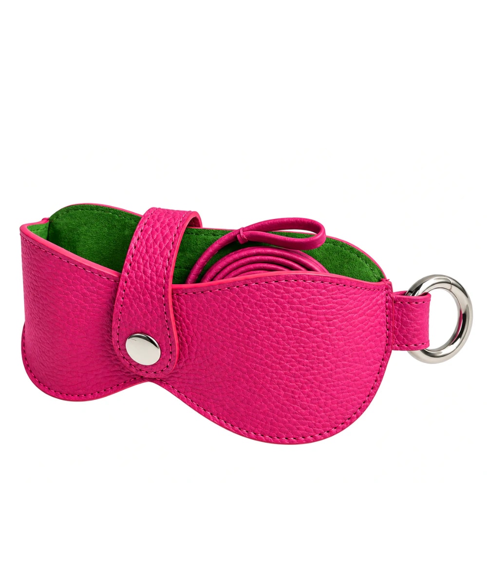 Estuche de Gafas Maxi Fucsia en Cuero - imagen 1