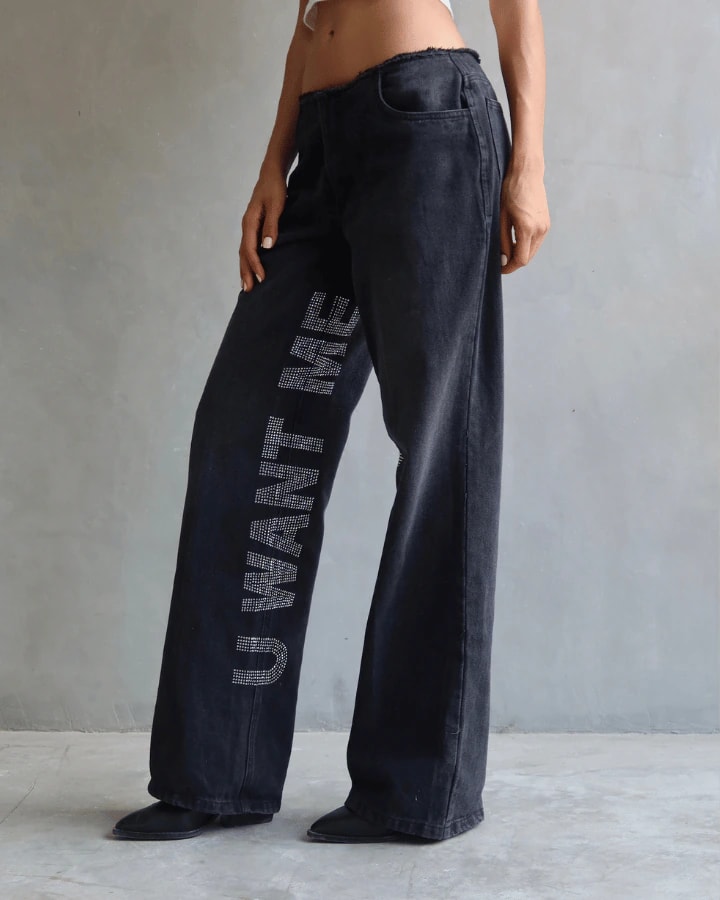 JEAN U CANT HAVE ME BRILLOS NEGRO - imagen 1