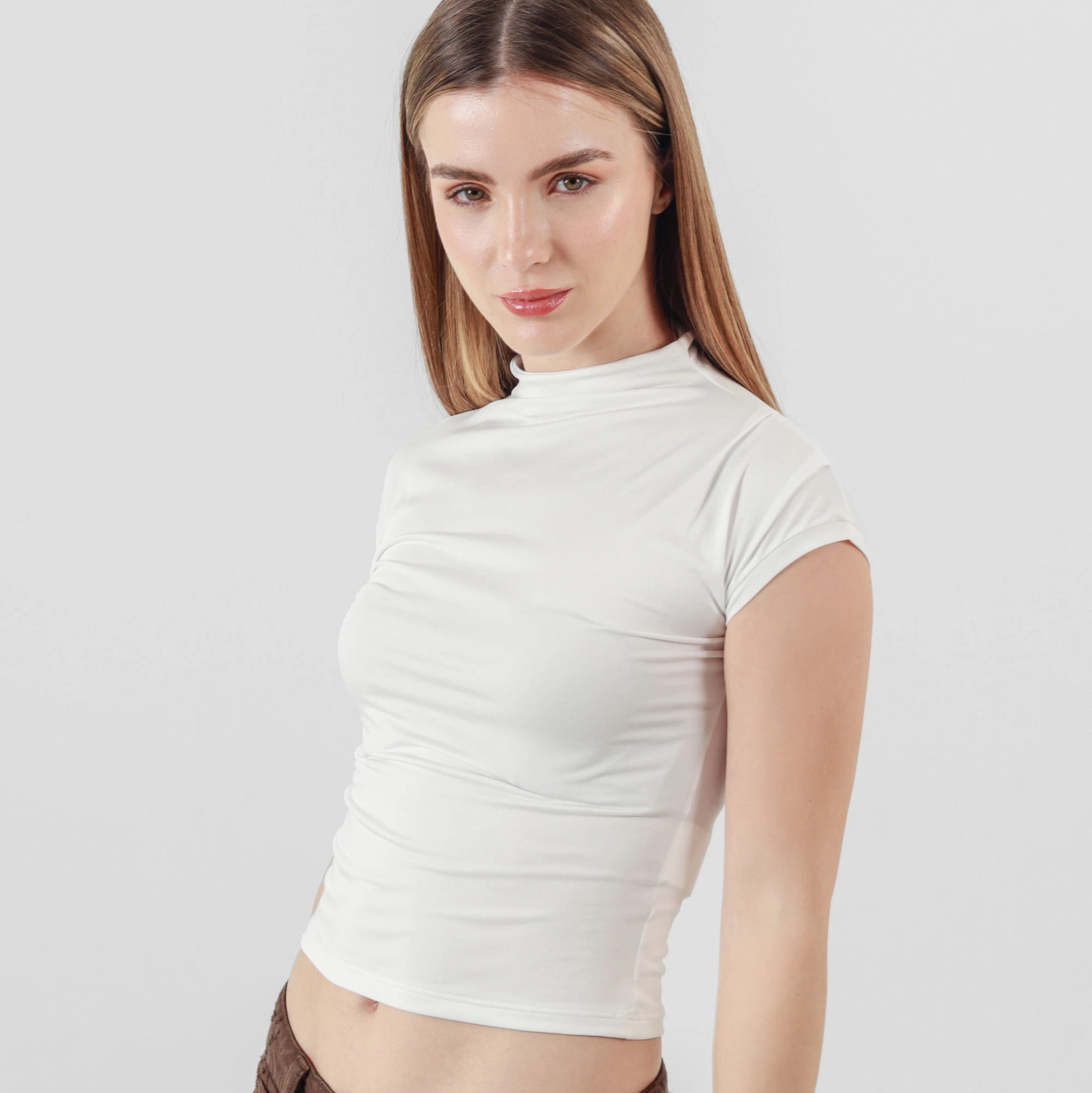 Camiseta Cuello Alto Manga Sisa - imagen 1