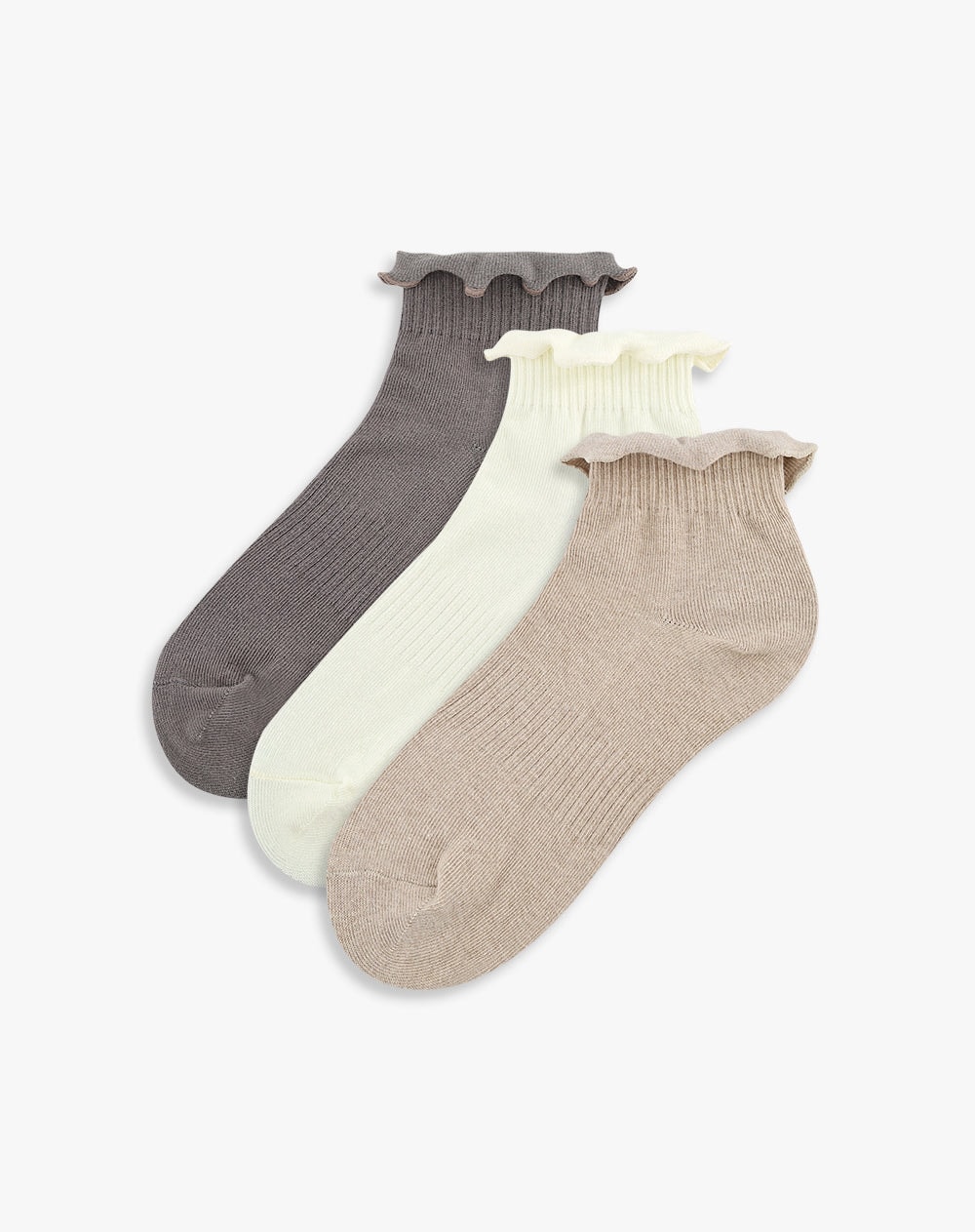 Medias mujer tobillera pack x3 surtido - imagen 1