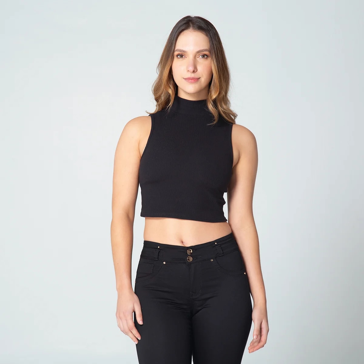 Crop Top Cuello Tortuga Sasha - imagen 1