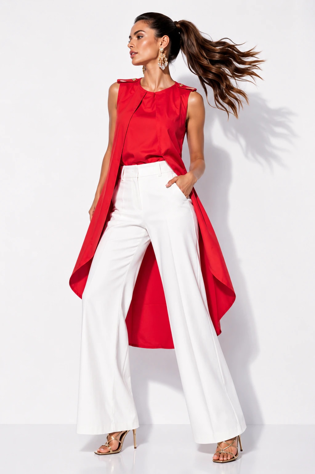 Blusa Luz Angela Rojo - imagen 1