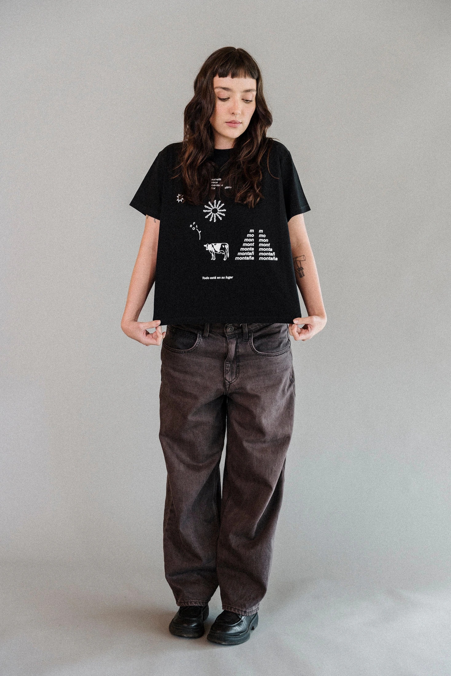 WORDS CROP T-SHIRT - imagen 1