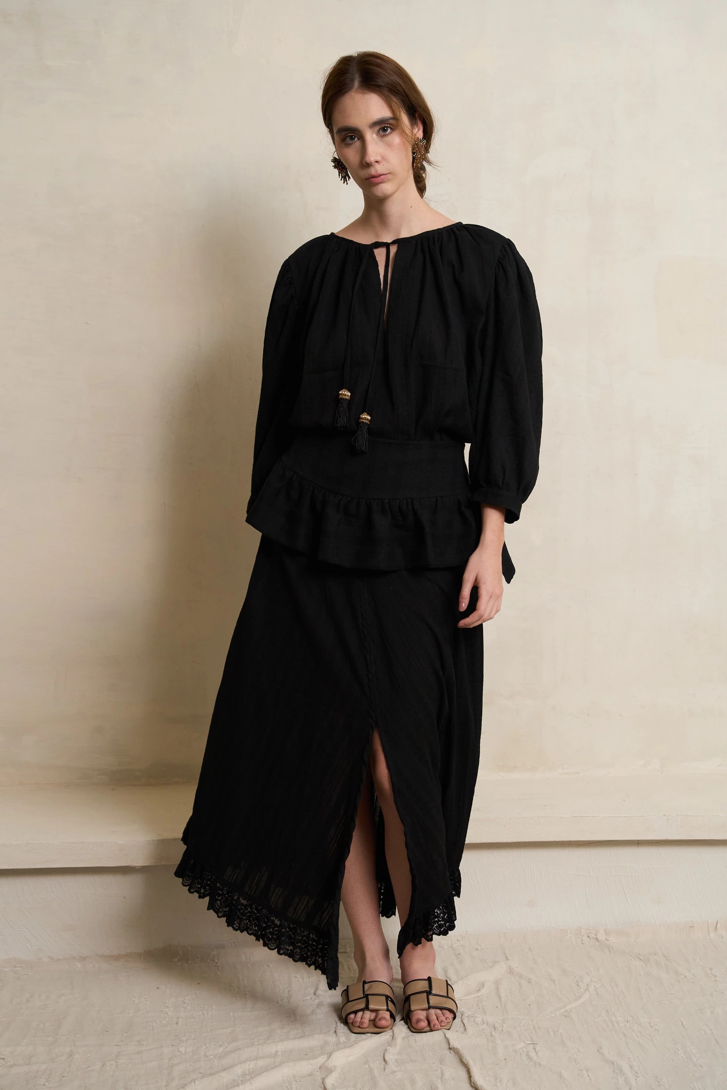 Falda Boho Negro - imagen 1