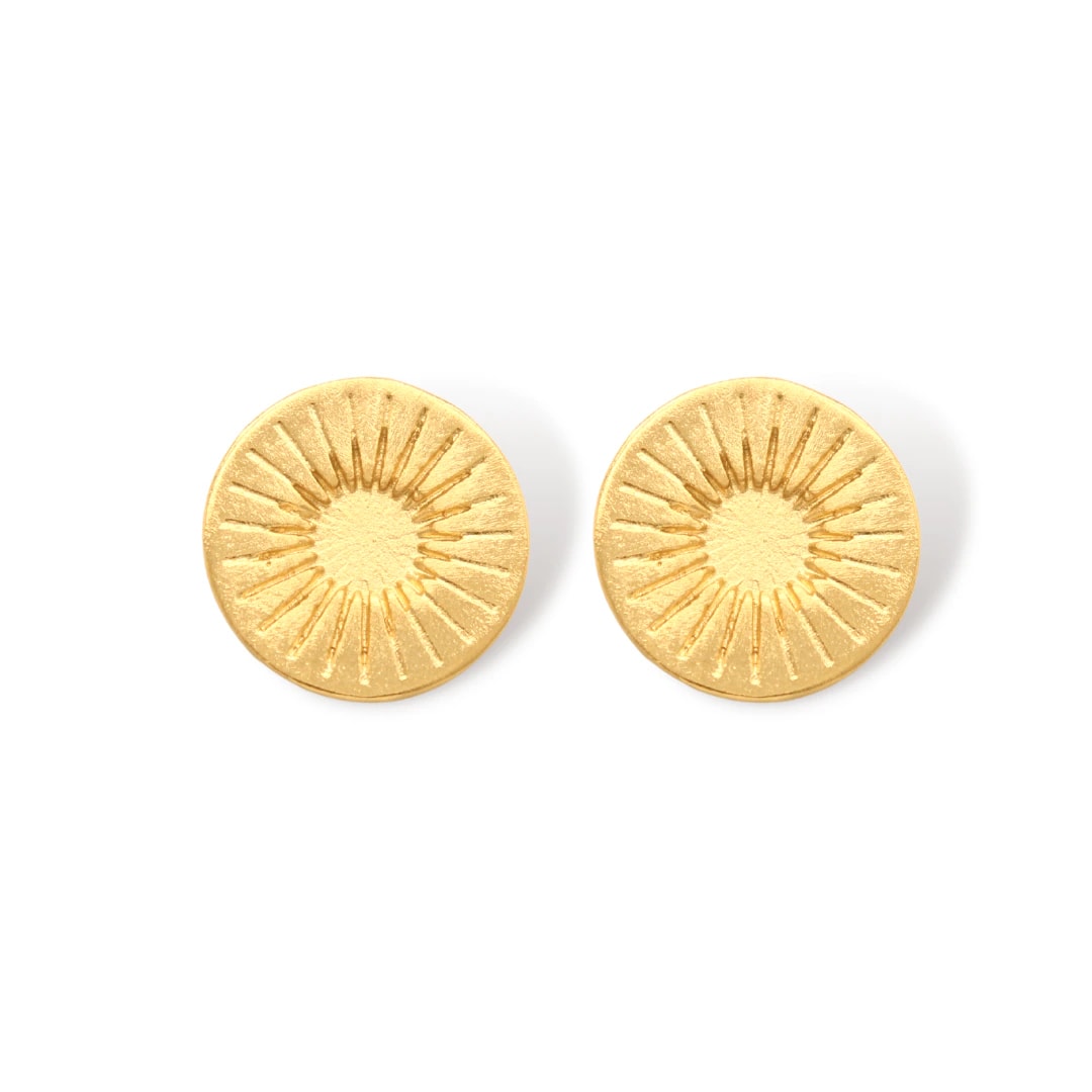 Aretes de sol precolombino - imagen 1