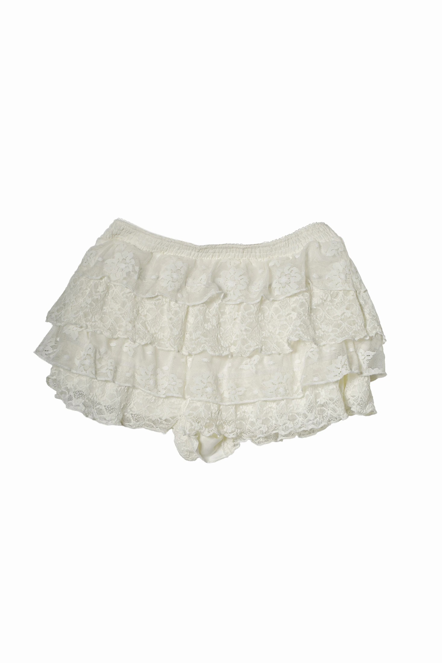 MINI LACE SKIRT, BEIGE - imagen 1