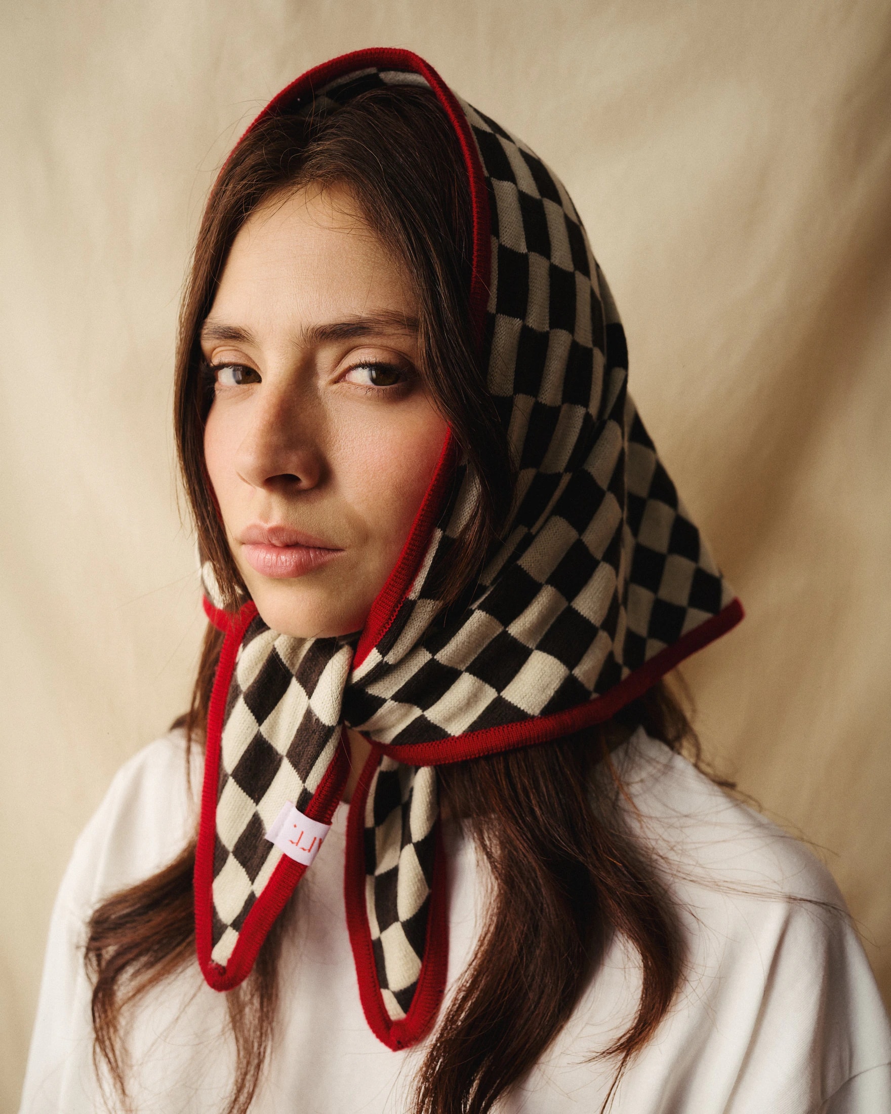 Bandana Tejida Cuadros - imagen 1