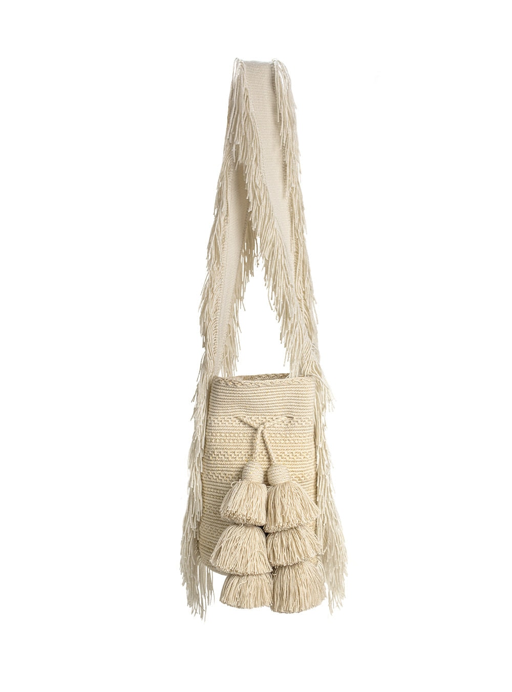 Mochila Wayuu Kamsa Basic Sand - imagen 1