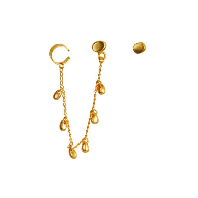 Ear Cuff Y Arete Gotas Edén - imagen 1