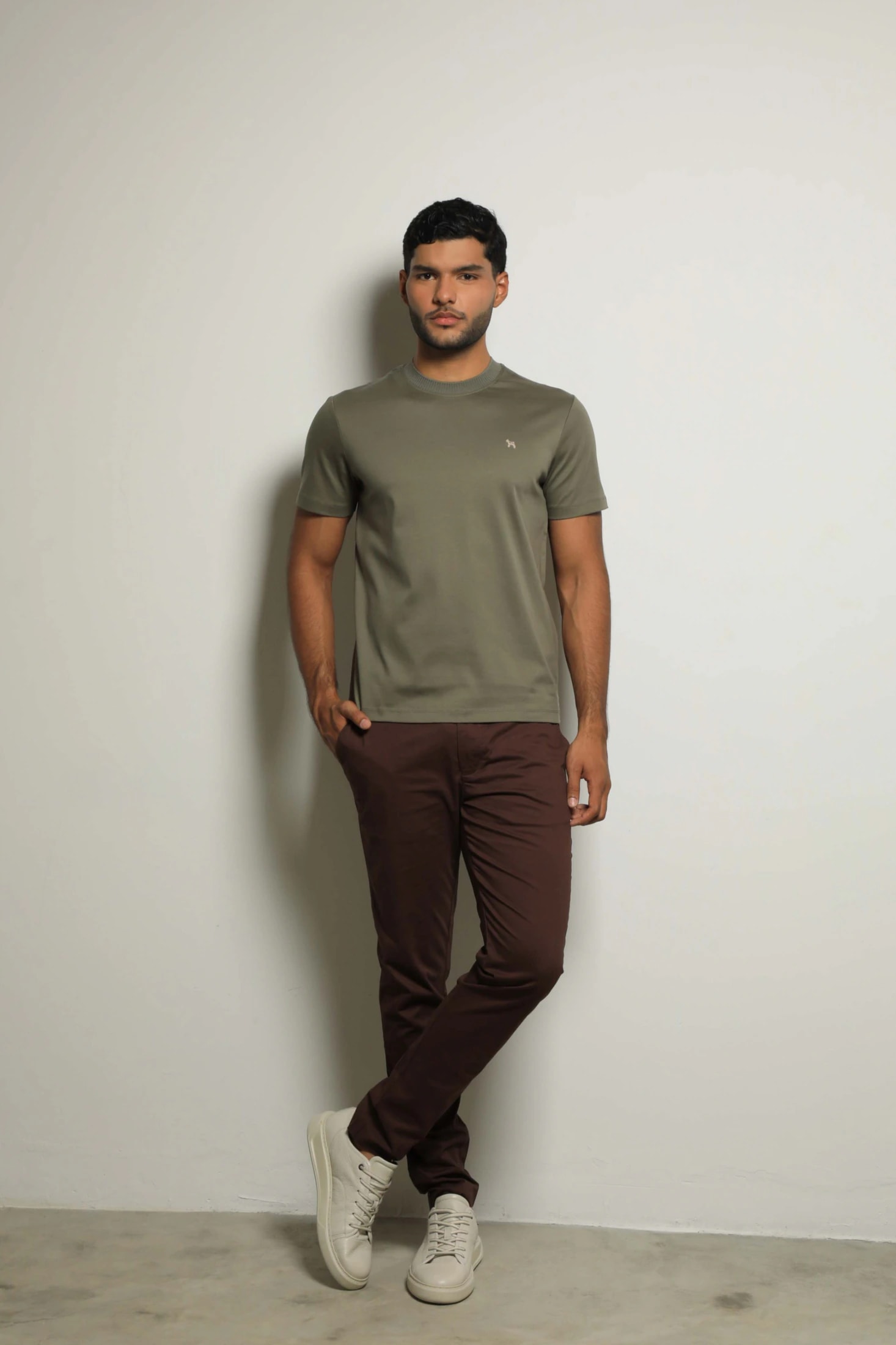 Camiseta Mercerizada Verde - imagen 1