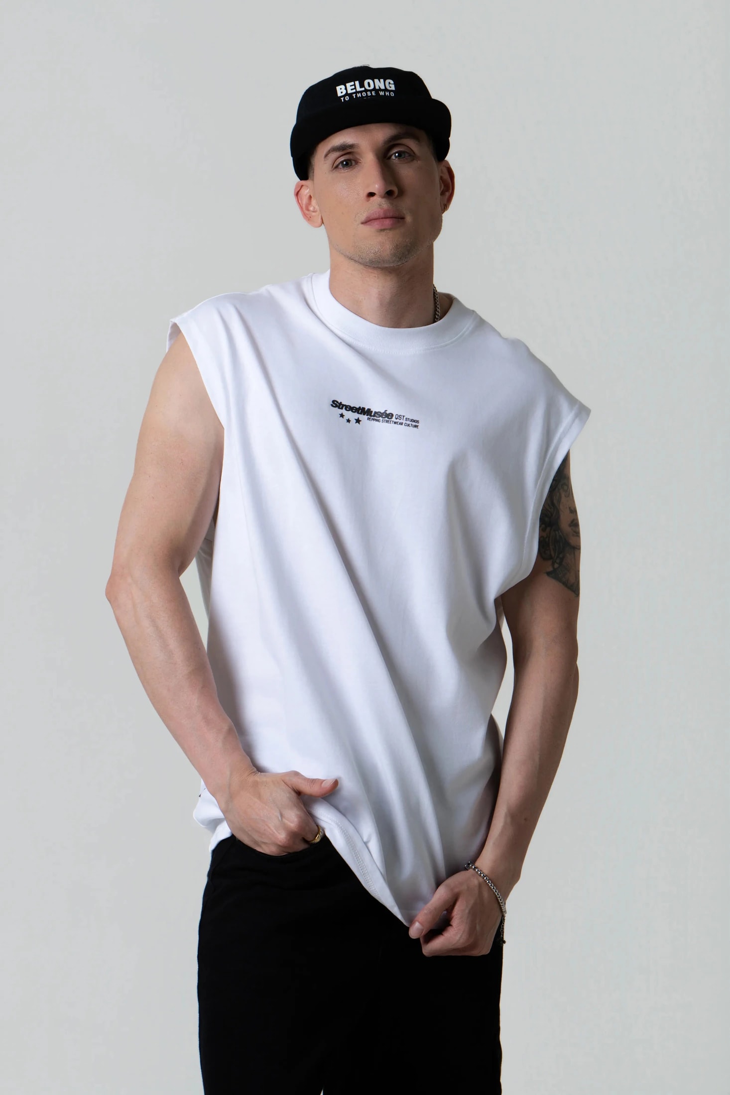 CAMISETA MANGA SISA COLOR BLANCO OPTICO - imagen 1