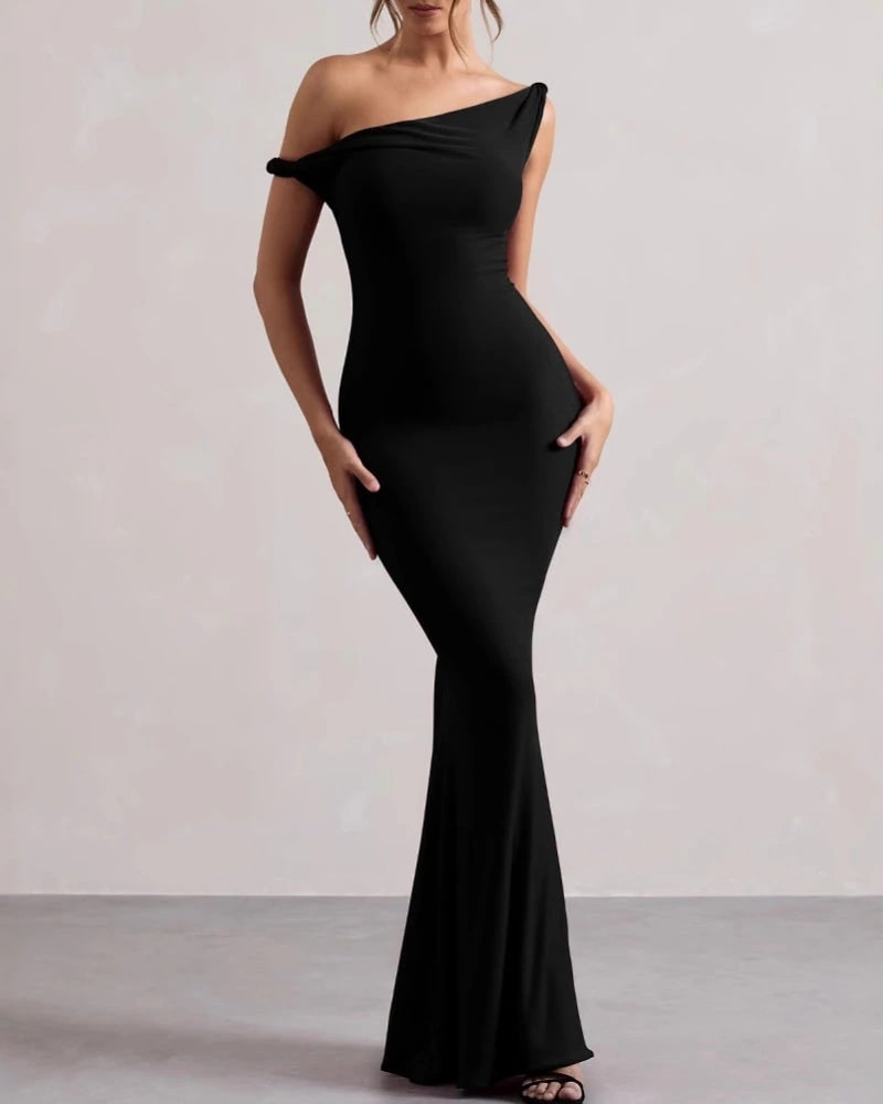 One-Shoulder Bodycon Long Dress - imagen 1