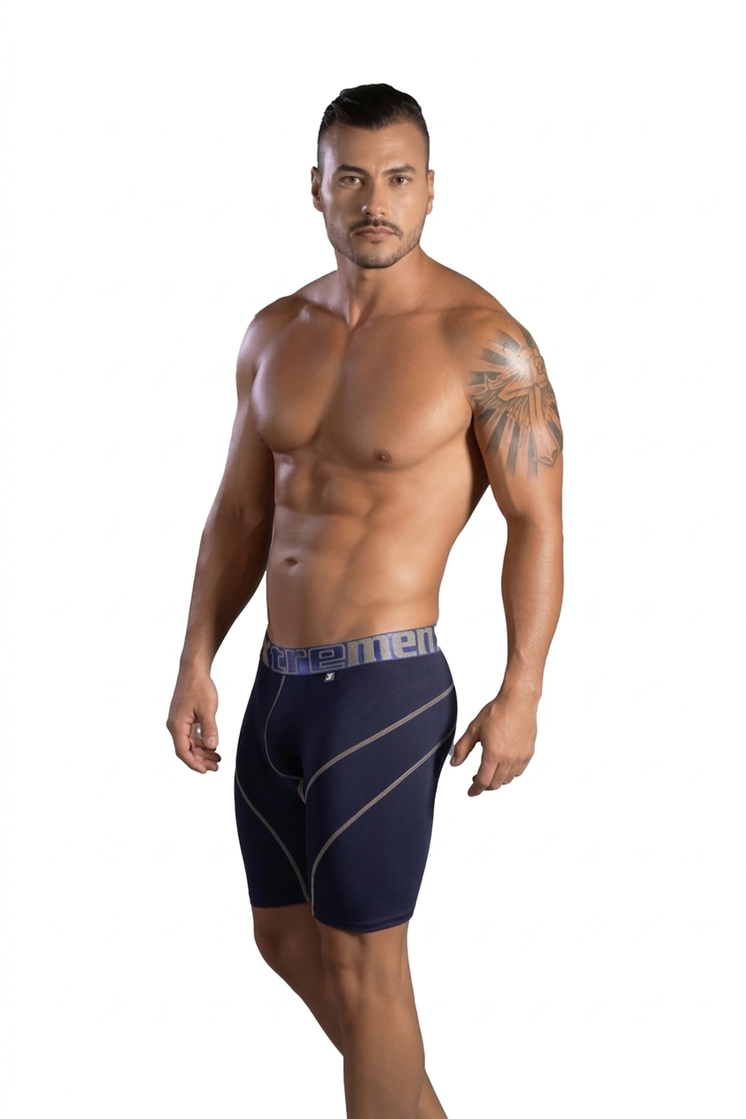 BOXER DEPORTIVO CON BADANA AZUL REY - imagen 1