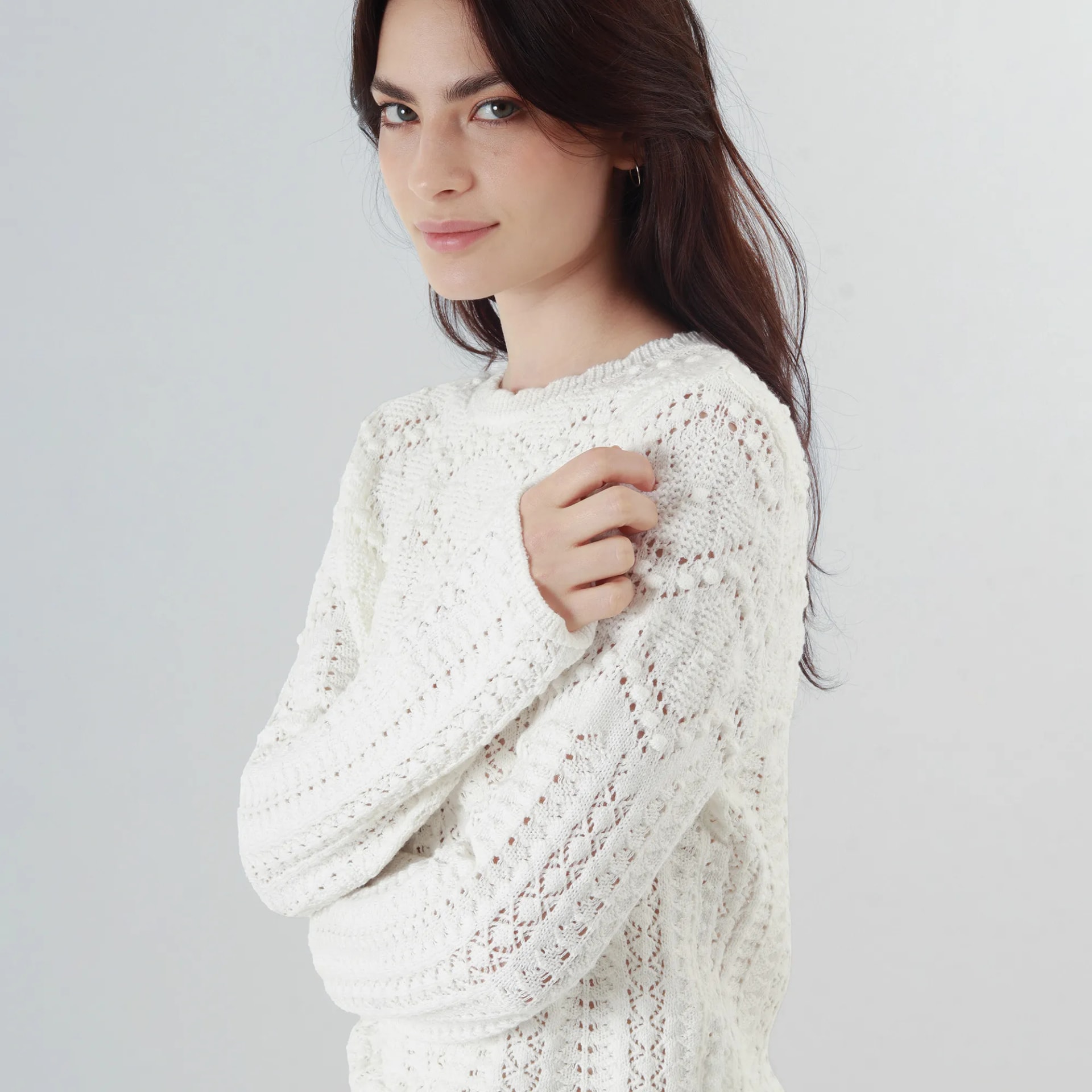 Sweater Cuello Redondo Manga Larga - imagen 1