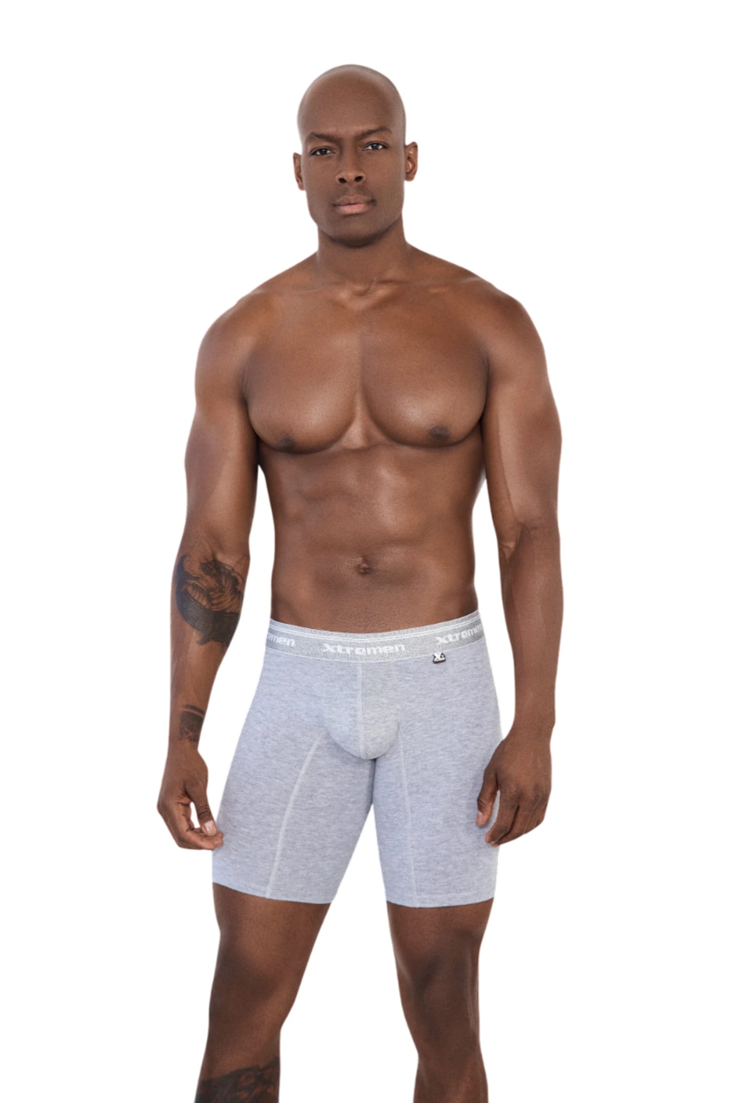 BOXER ALGODÓN DEPORTIVO FONDO ENTERO JASPE - imagen 1