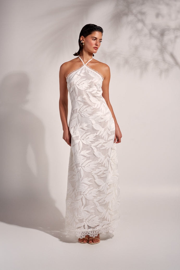 NIA MAXI DRESS WHITE - imagen 1