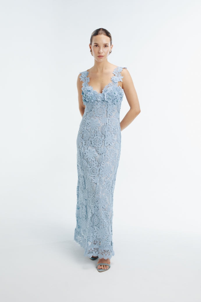 ORCHID ISLAND MAXI DRESS SKY - imagen 1