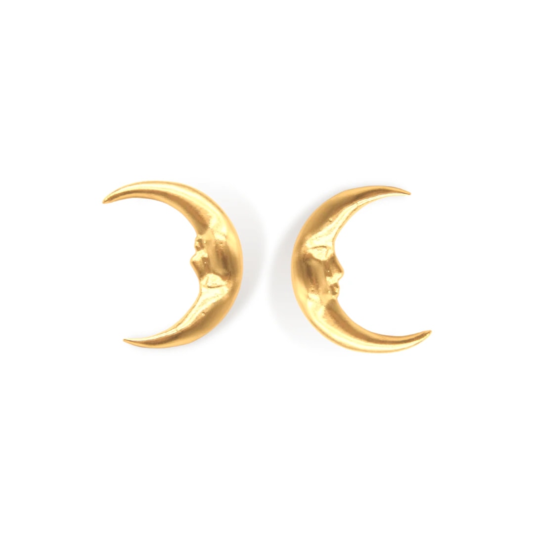 Aretes de media luna grande - imagen 1