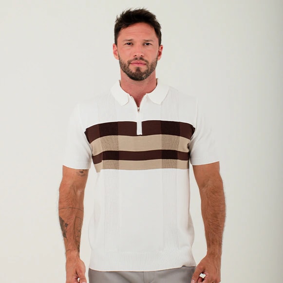 SUETER POLO MODA TEJIDO HOMBRE - imagen 1