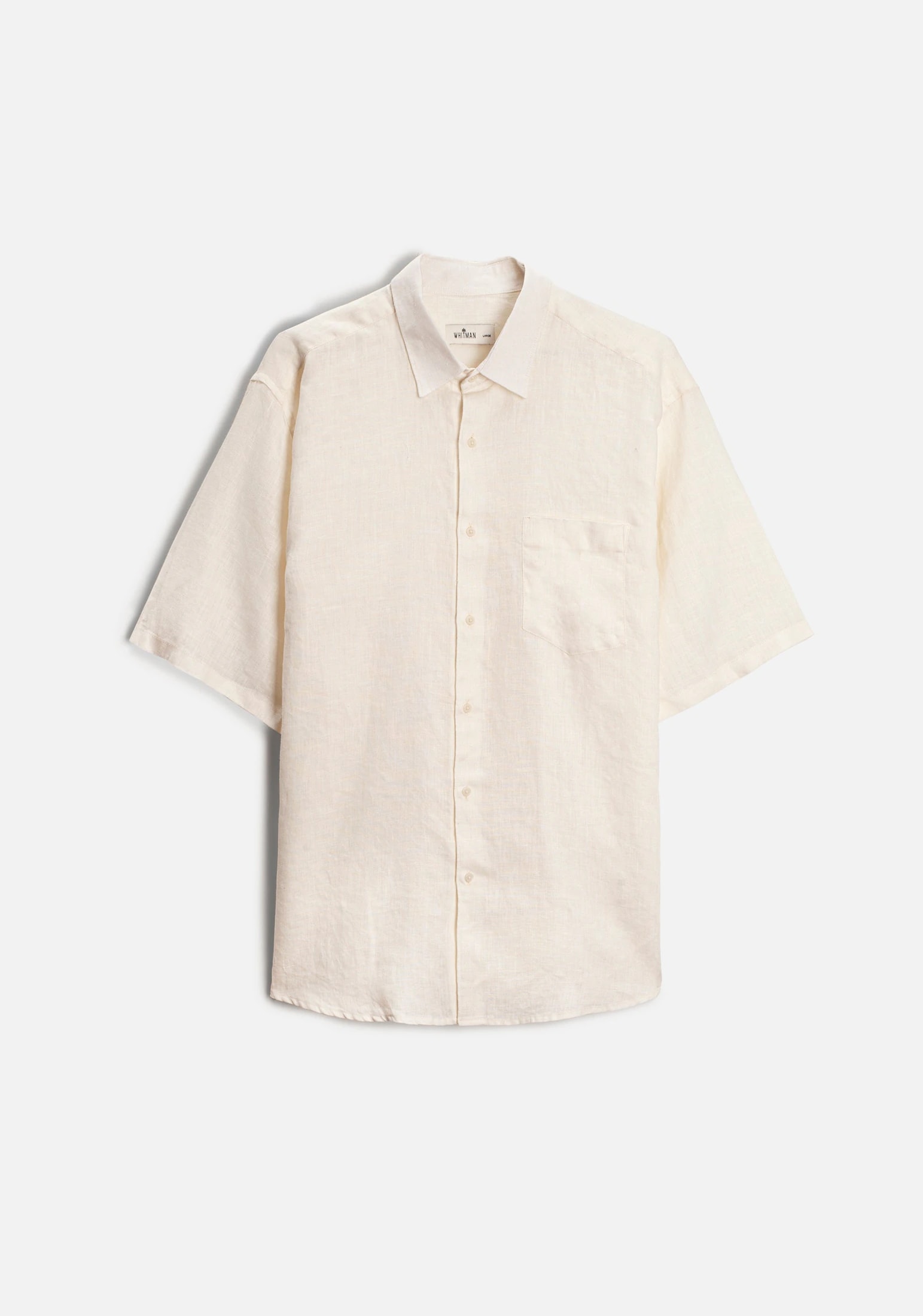 Camisa H Harlem Unicolor Marfil - imagen 1