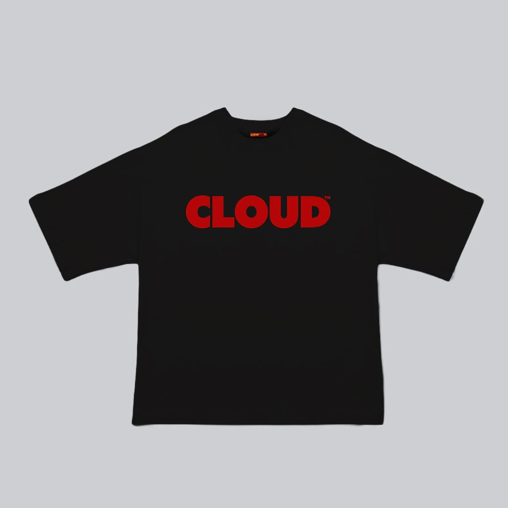 Camiseta BLOCK rojo sobre negro - imagen 1