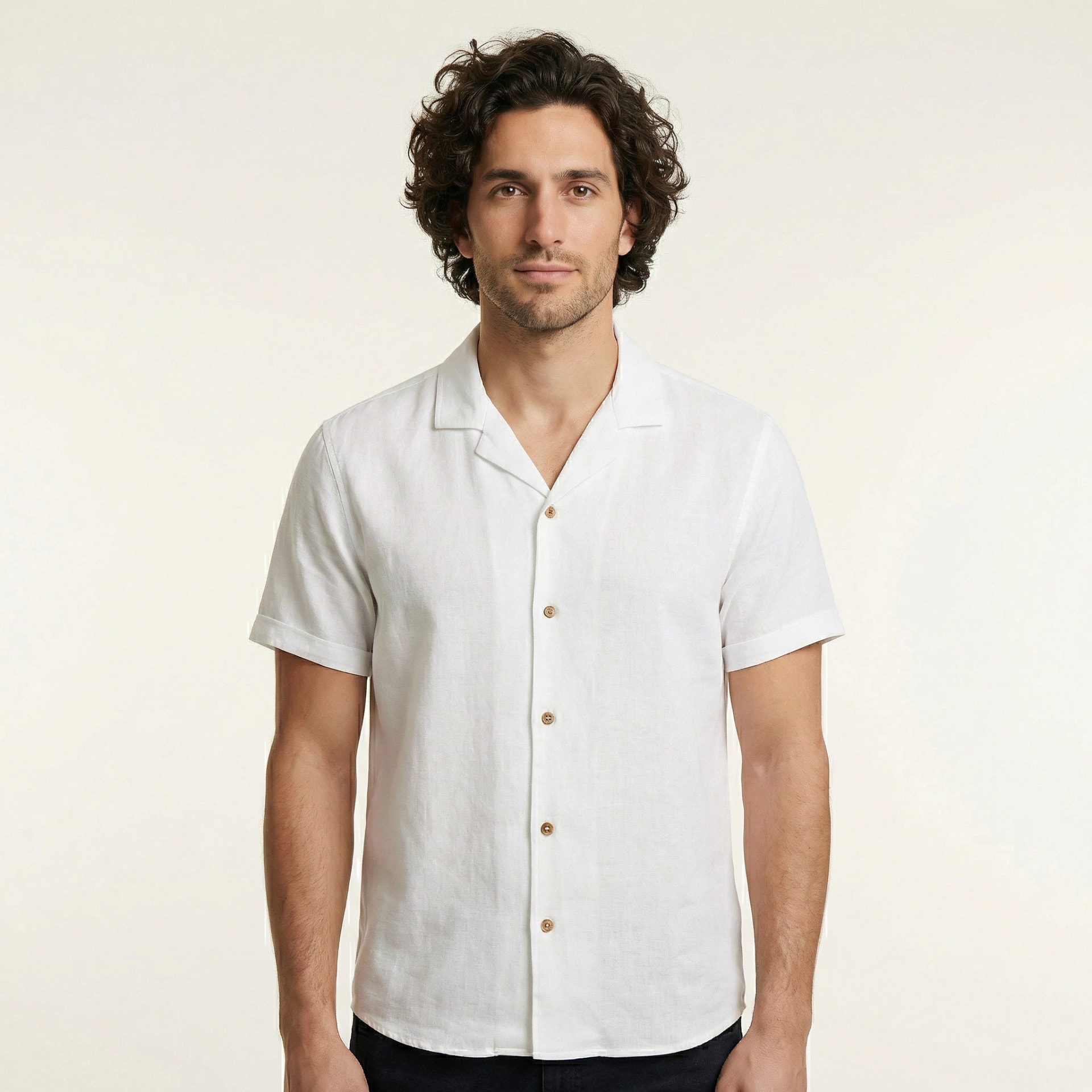 Camisa Bowling Blanca W01 - imagen 1